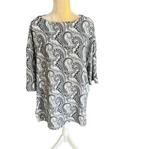 ETRO Paisley Tunic Top Size 48 US Size 12